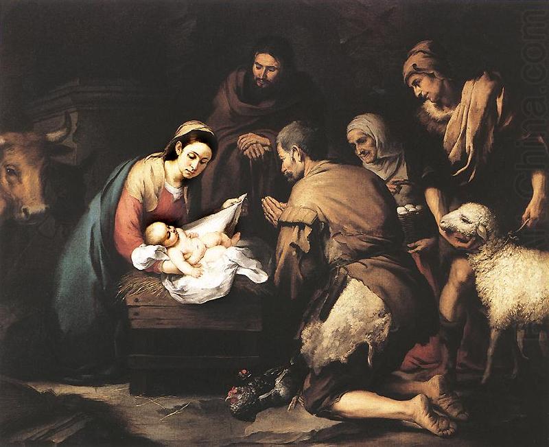 MURILLO, Bartolome Esteban Adoration of the Shepherds zg china oil painting image